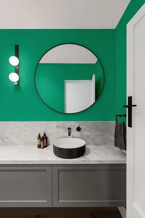 Behr Enchanted Wells minimalist bathroom