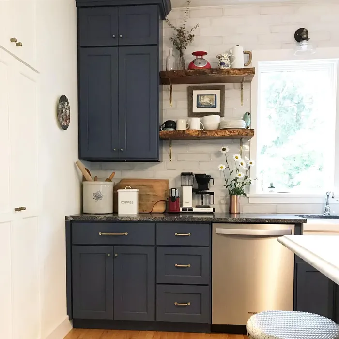 Behr English Channel kitchen cabinets 