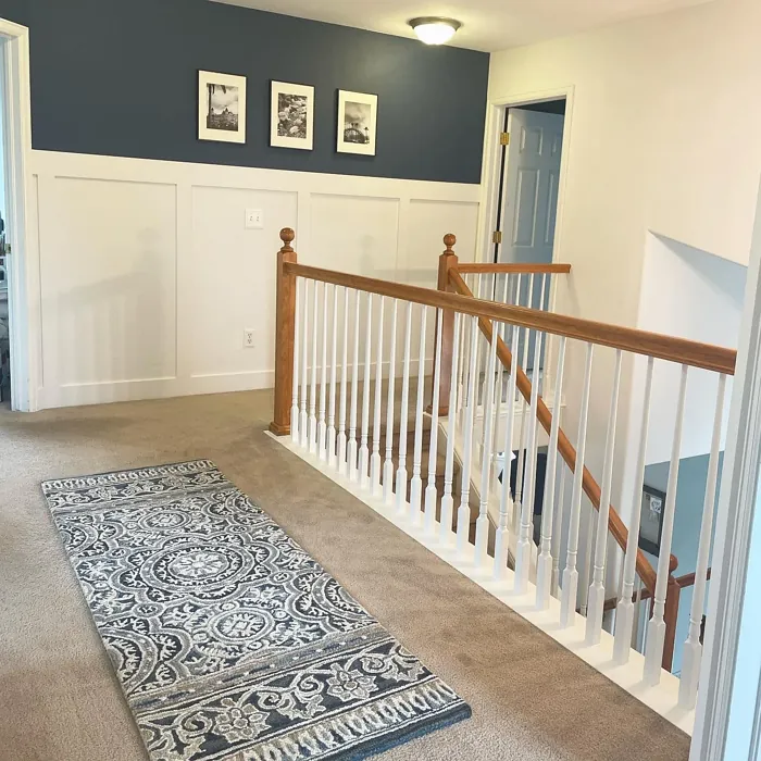 Behr English Channel hallway review