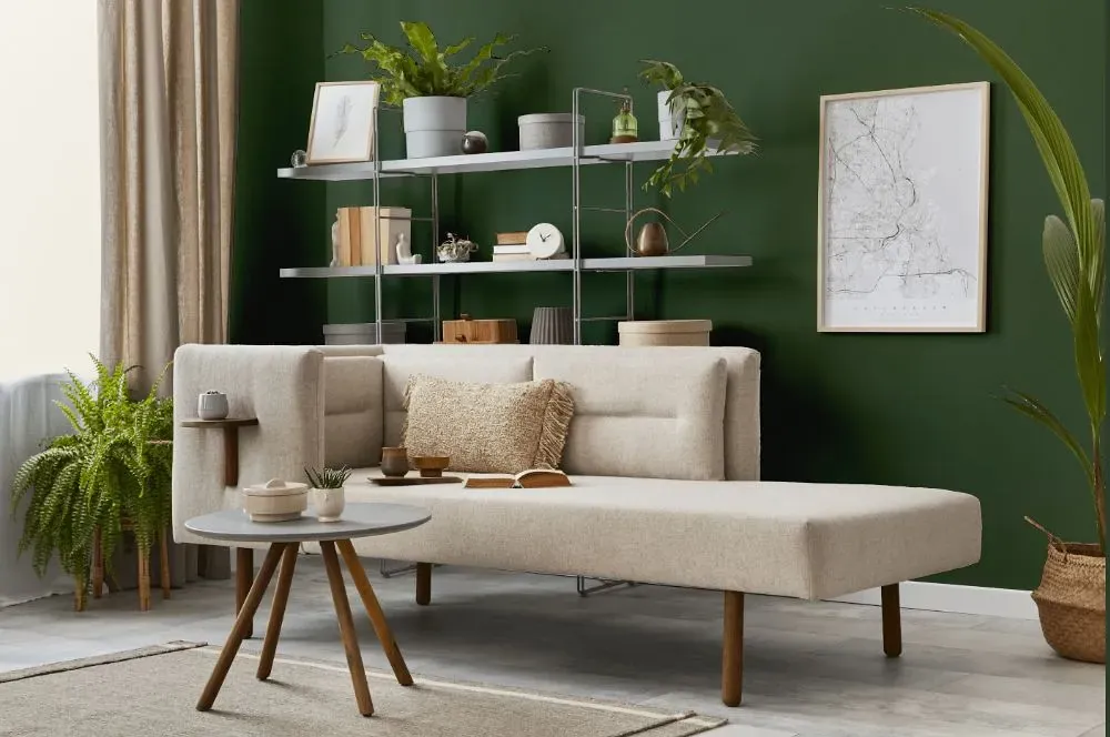 Behr Equestrian Green living room