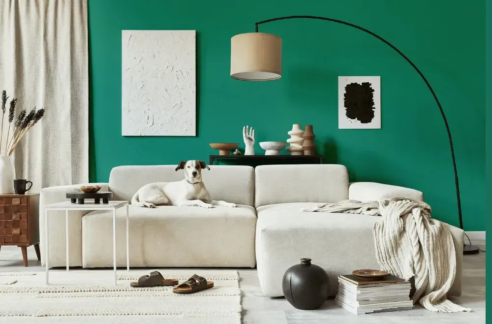 Behr Esmeralda cozy living room