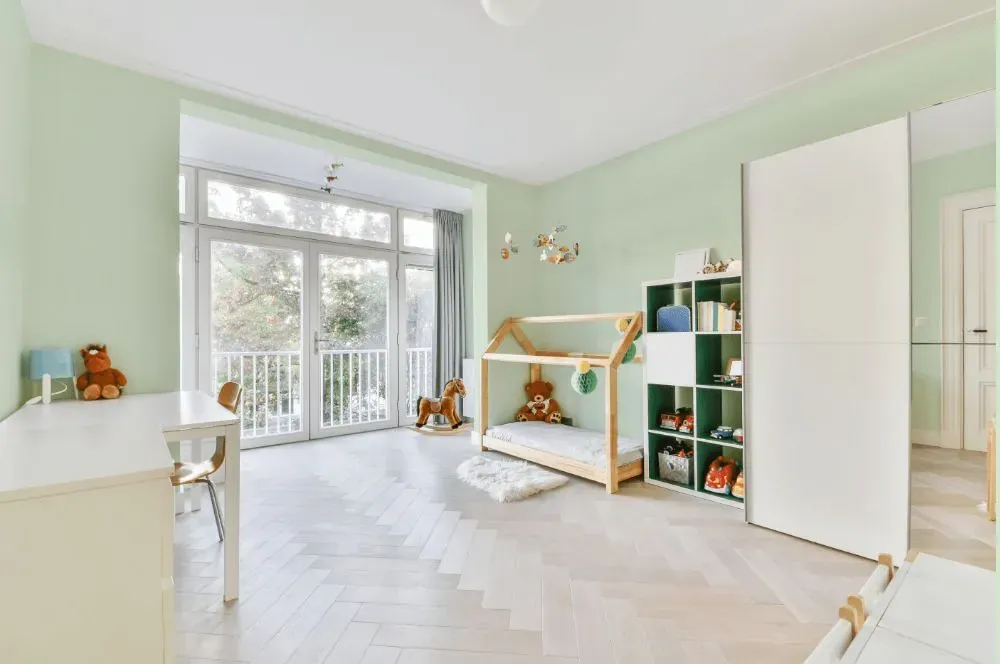 Behr Establish Mint kidsroom interior, children's room