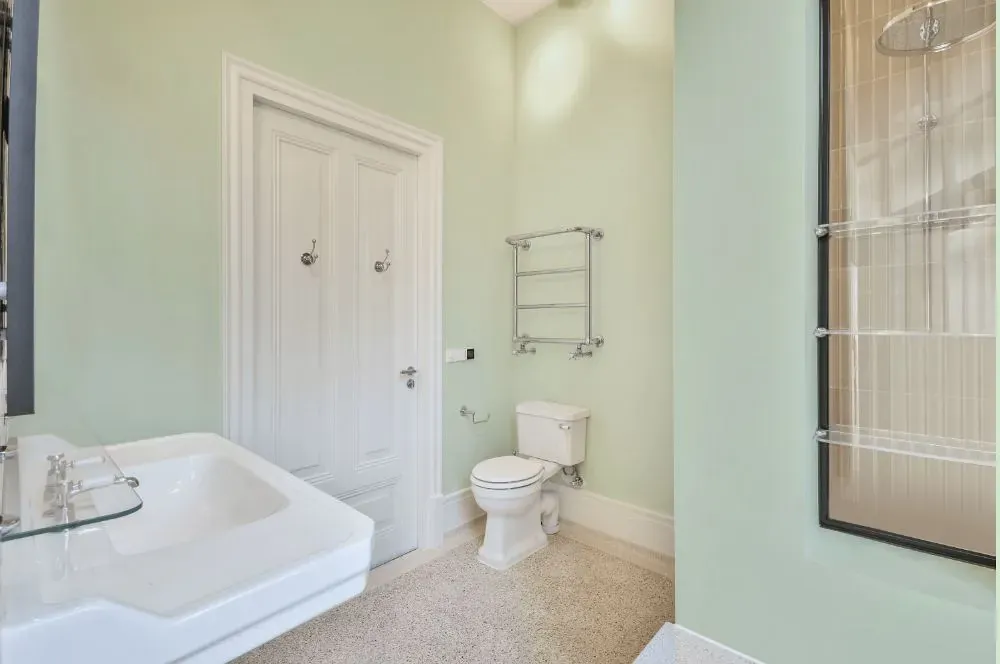 Behr Establish Mint bathroom