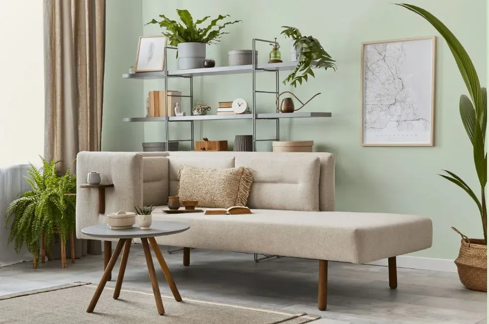 Behr Establish Mint living room