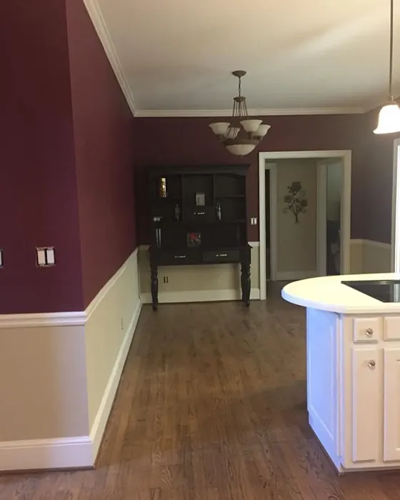 Behr Formal Maroon kitchen interior