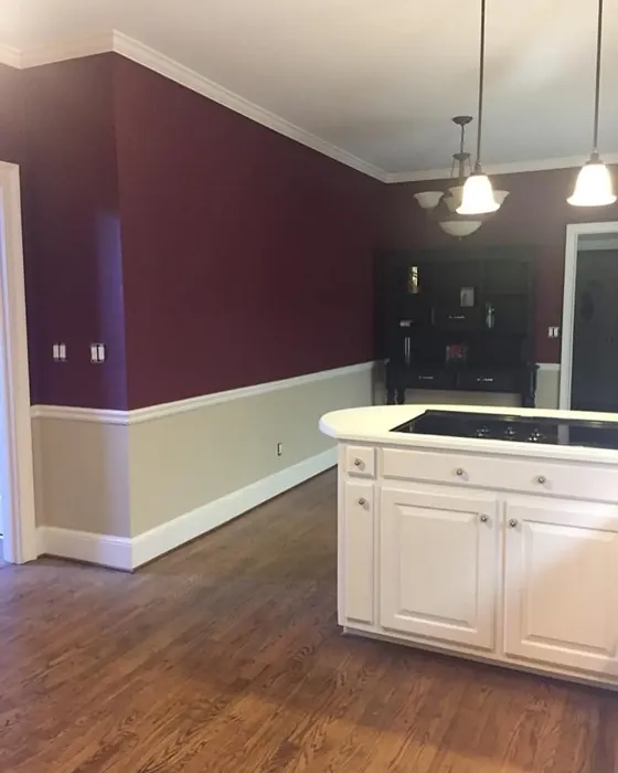 Behr Formal Maroon kitchen paint review