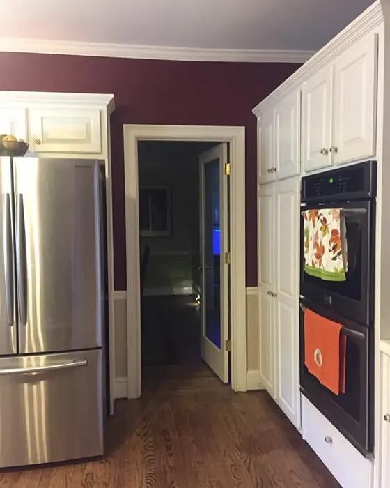 Behr Formal Maroon kitchen color