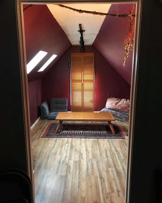 Behr Formal Maroon wall paint color