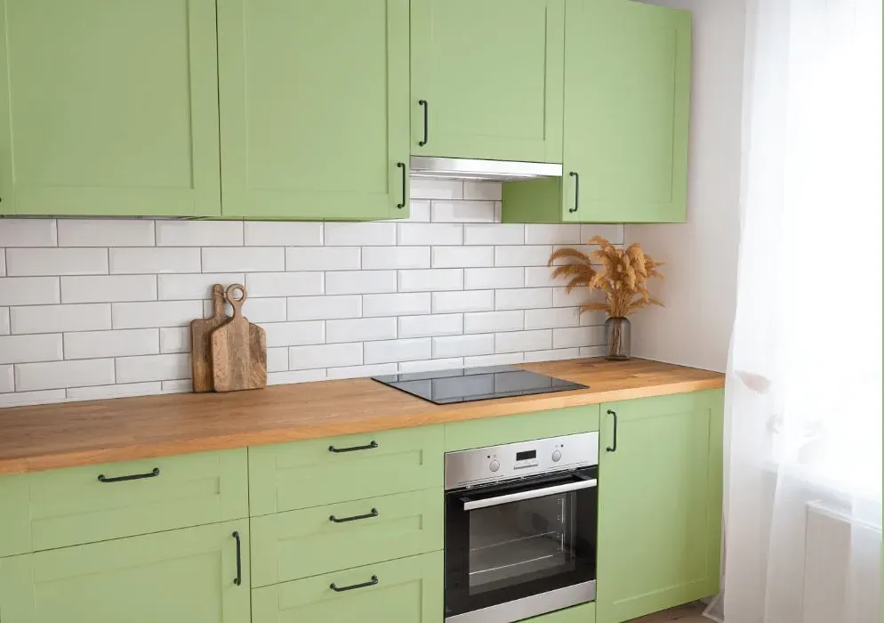 Behr Four Leaf Clover kitchen cabinets