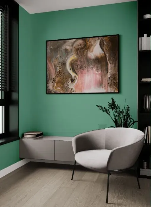 Behr Free Green living room