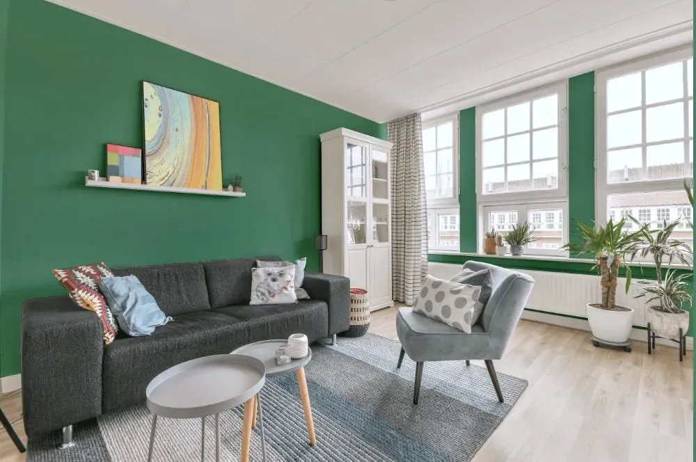 Behr Free Green living room walls