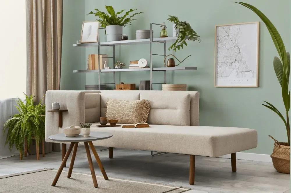 Behr Frosted Jade living room