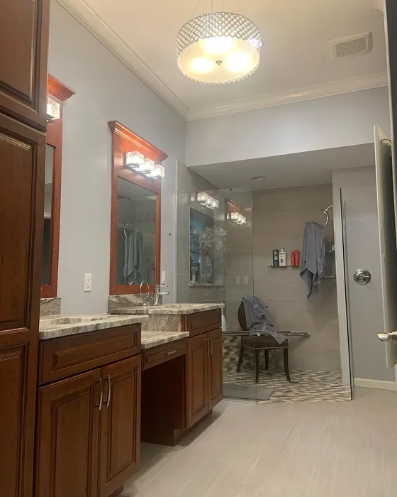 Behr Galactic Tint bathroom color