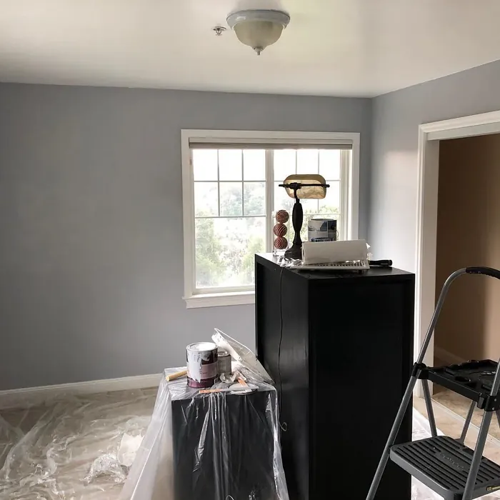 Behr Galactic Tint wall paint makeover