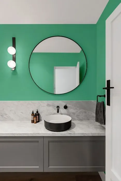 Behr Gem Silica minimalist bathroom