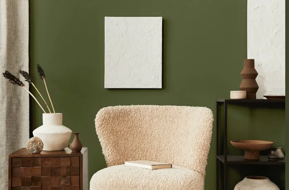 Behr Global Green living room interior