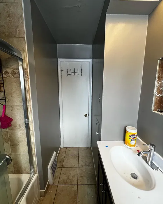 Behr Granite Boulder bathroom picture