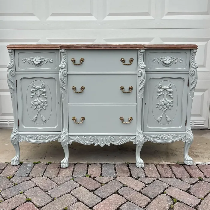 Behr Granite Boulder painted furniture 