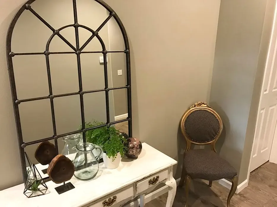 Behr Granite Boulder hallway color review