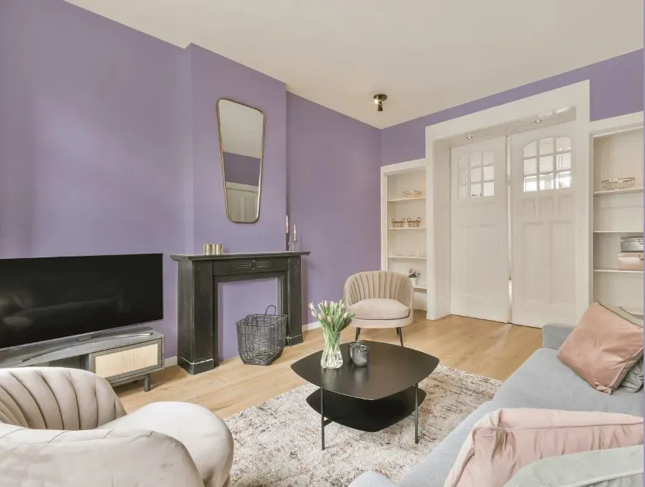 Behr Grape Hyacinth victorian house interior