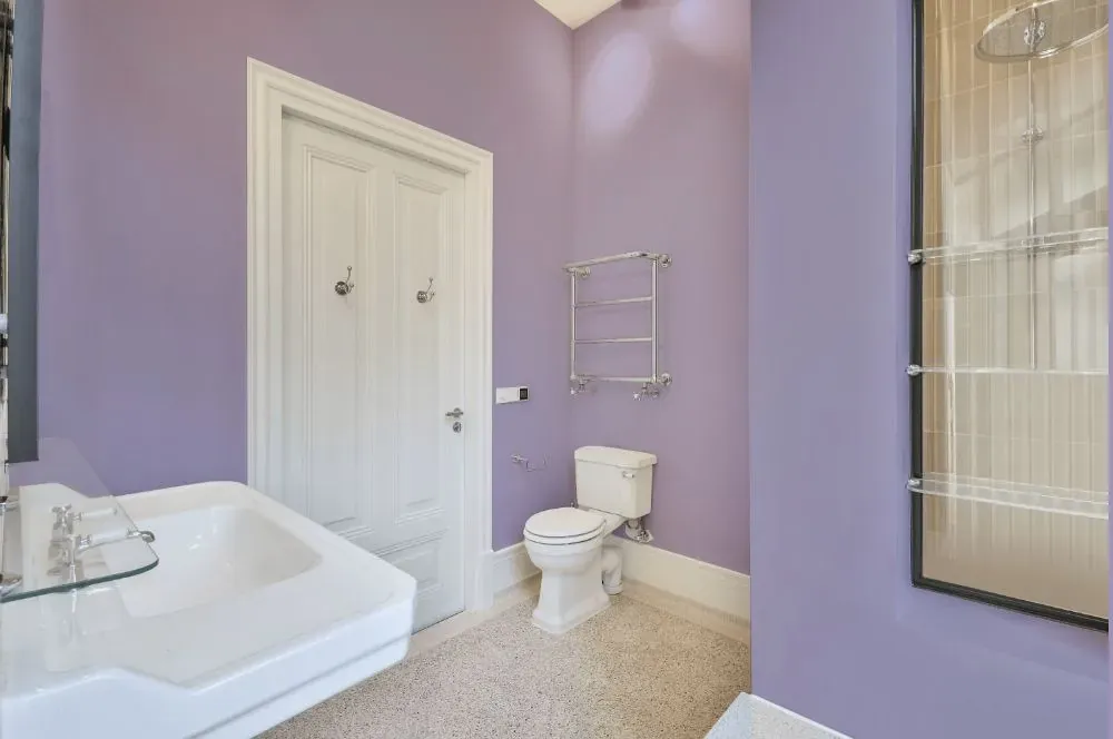 Behr Grape Hyacinth bathroom