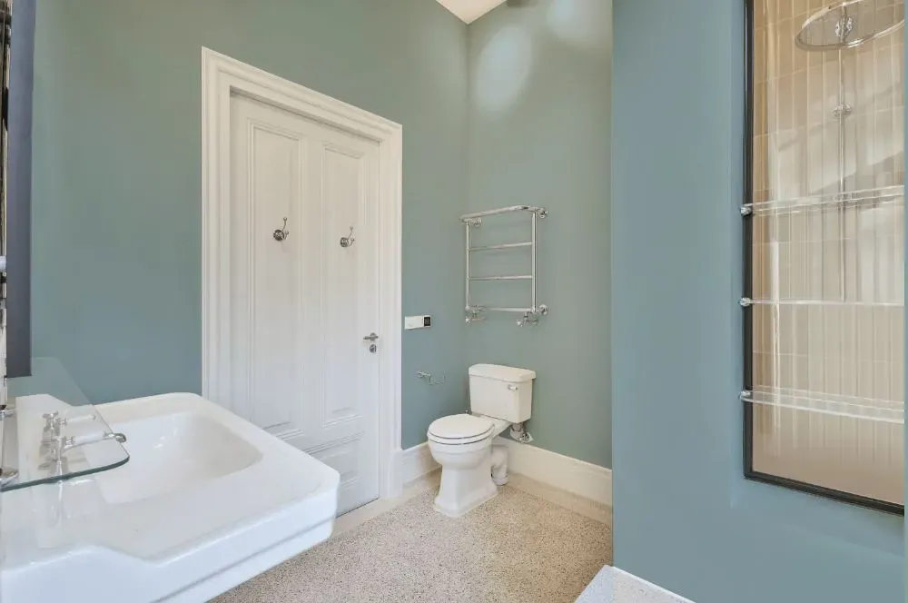 Behr Gray Wool bathroom