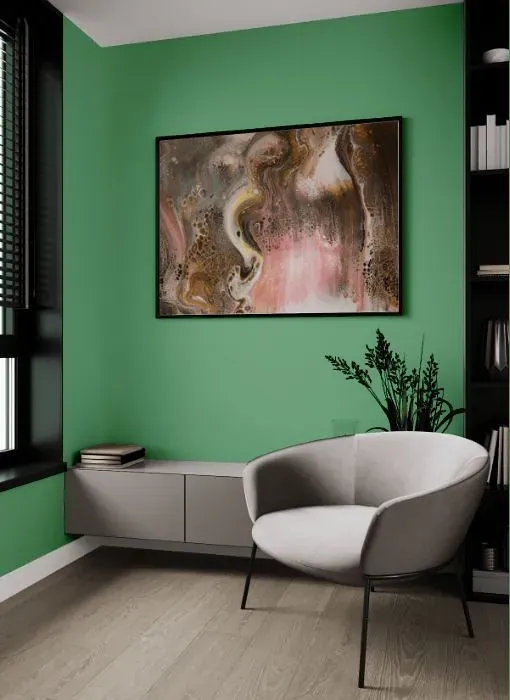 Behr Green Bank living room