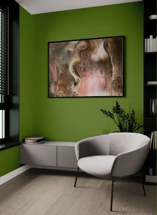 Behr Green Dynasty living room
