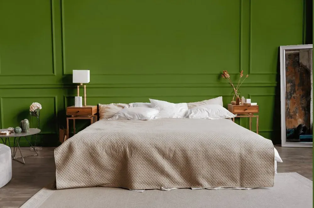 Behr Green Dynasty bedroom
