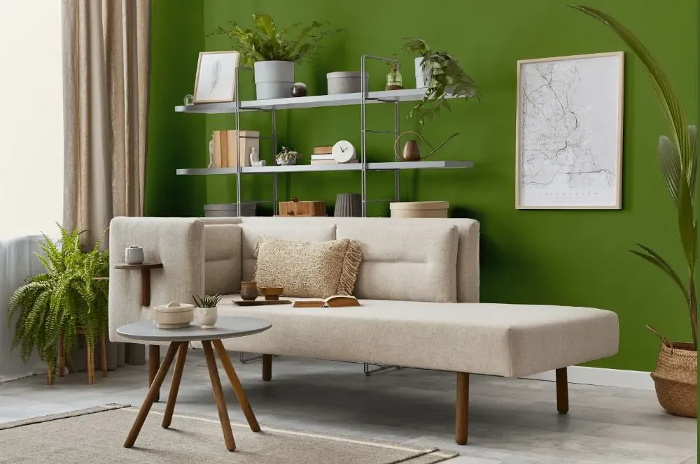 Behr Green Dynasty living room