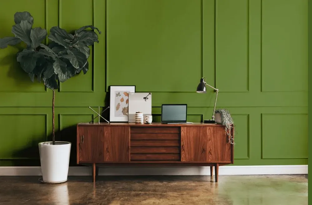 Behr Green Dynasty modern interior