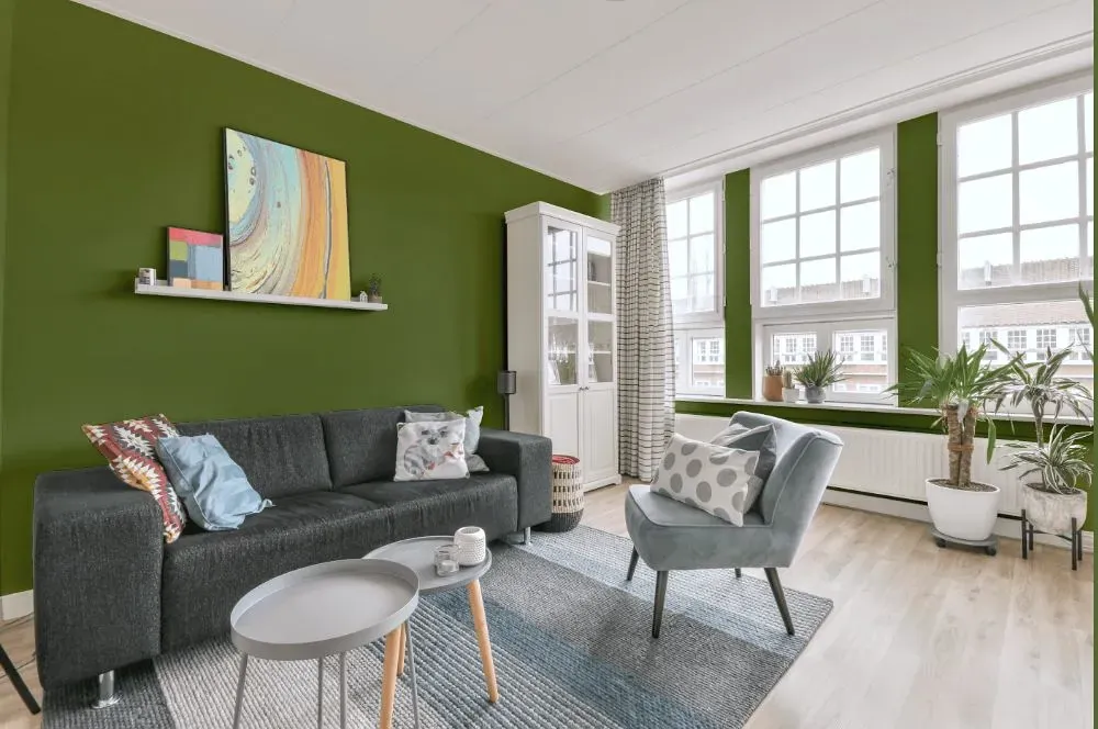 Behr Green Energy living room walls