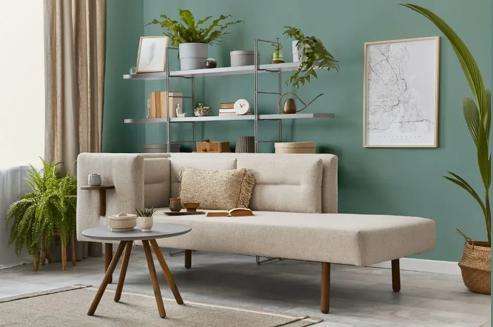 Behr Green Meets Blue living room