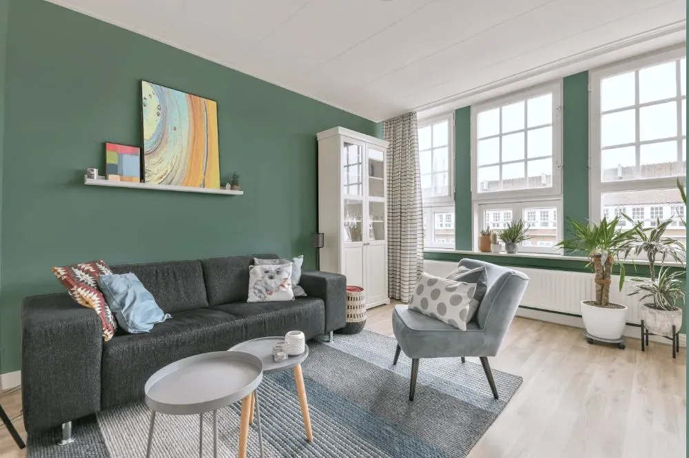 Behr Green Meets Blue living room walls