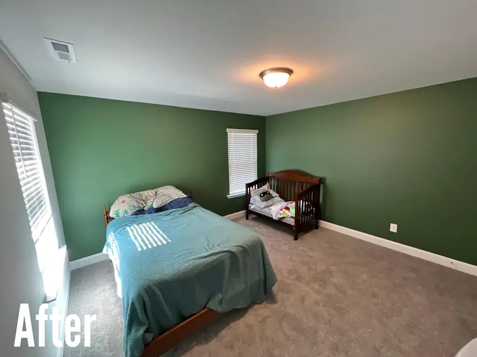 Behr Greener Pastures bedroom color