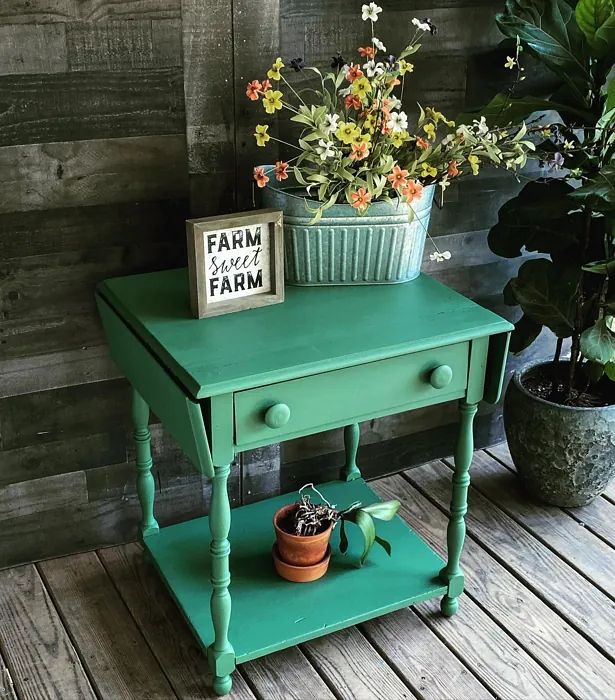 Behr Greener Pastures painted furniture review