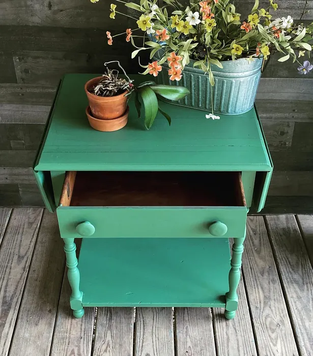 Behr Greener Pastures painted furniture color
