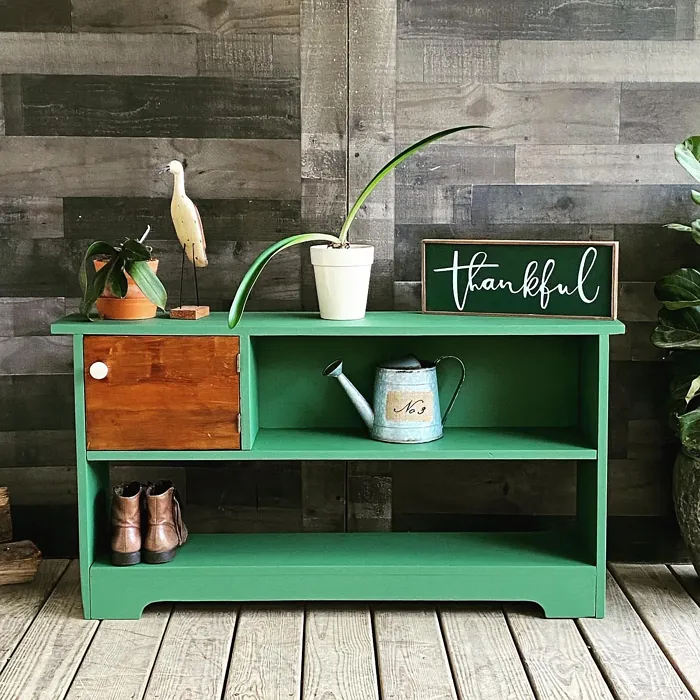 Behr Greener Pastures painted furniture color review