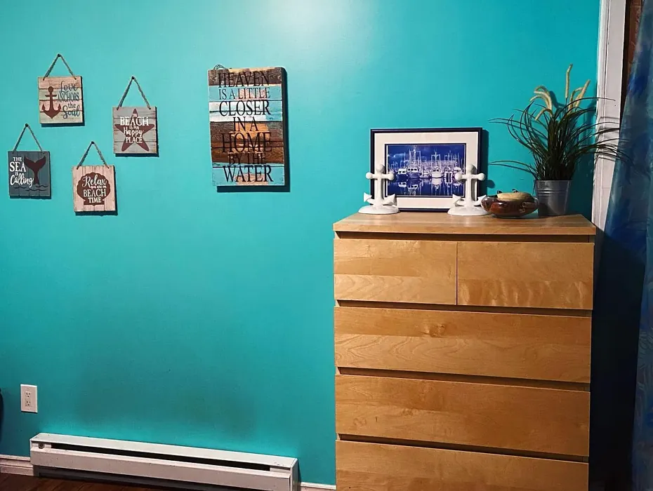 Behr Hidden Sea Glass bedroom picture