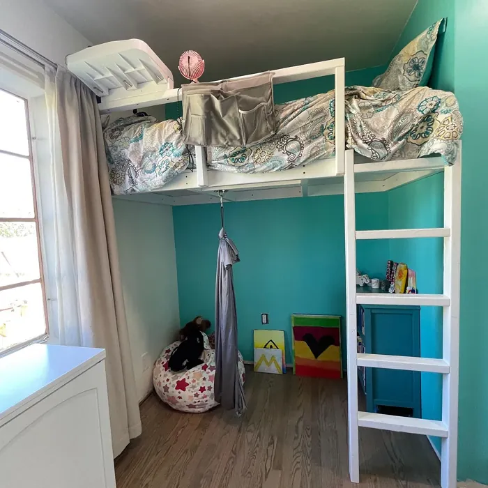 Hidden Sea Glass kids' room accent wall