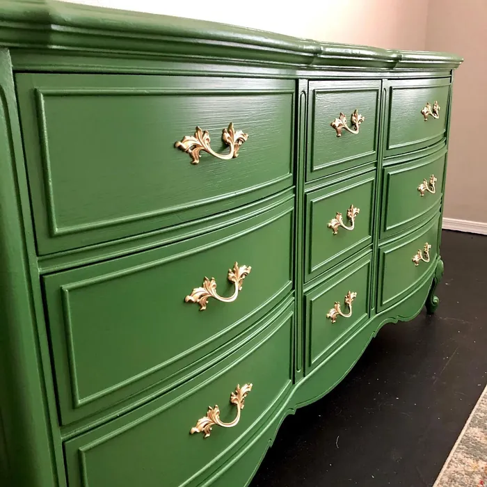 Hummingbird Green painted furniture color