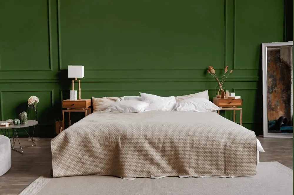 Behr Hummingbird Green bedroom