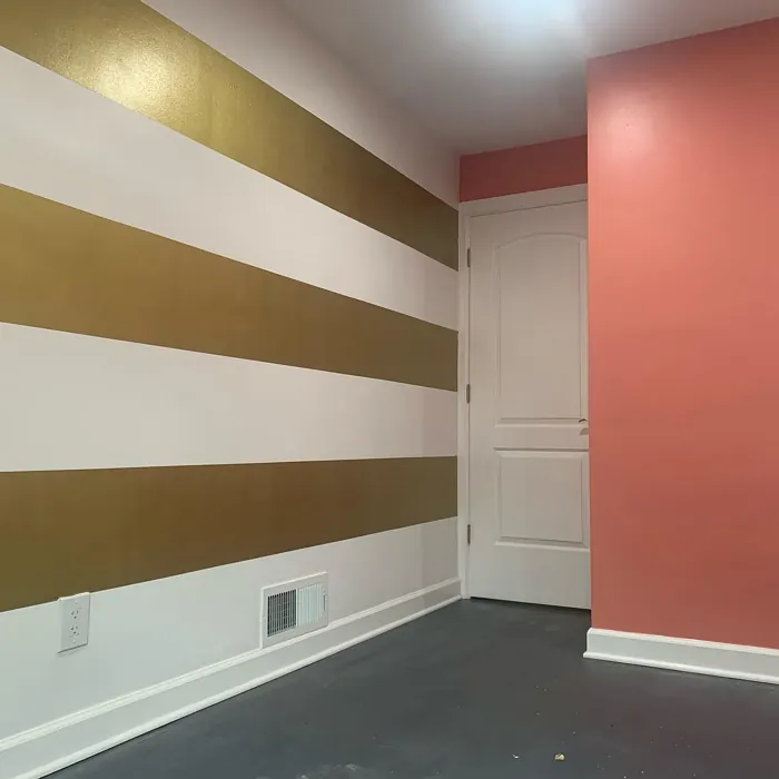 Behr Indian Sunset wall paint makeover