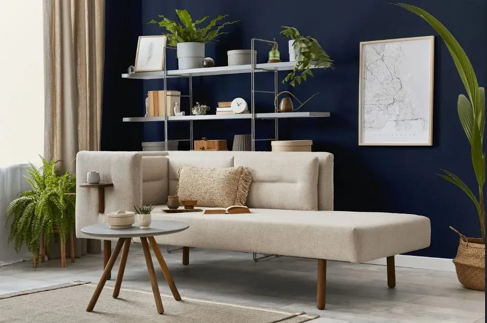 Behr Indigo Ink living room