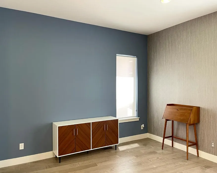 Behr Jean Jacket Blue accent wall color