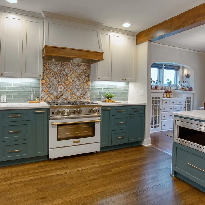 Behr Juniper Berries kitchen cabinets review