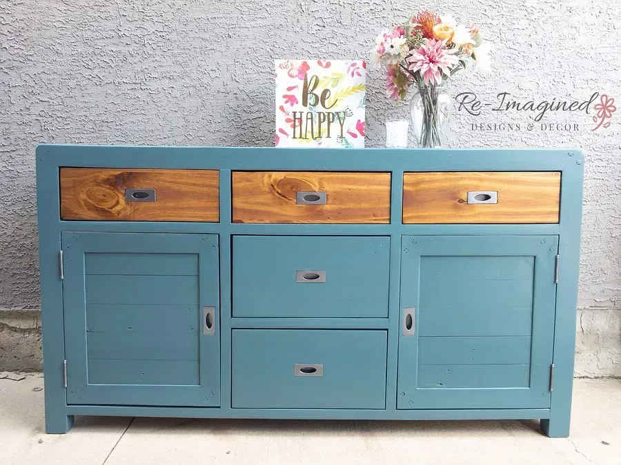 Behr Juniper Berries painted furniture 