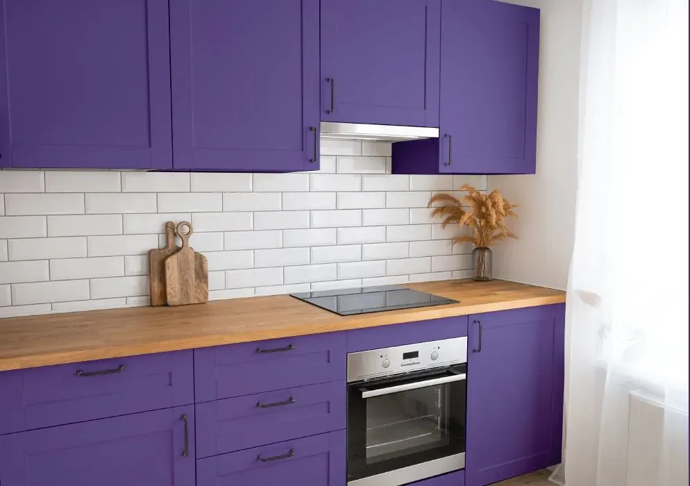 Behr Just A Fairytale kitchen cabinets