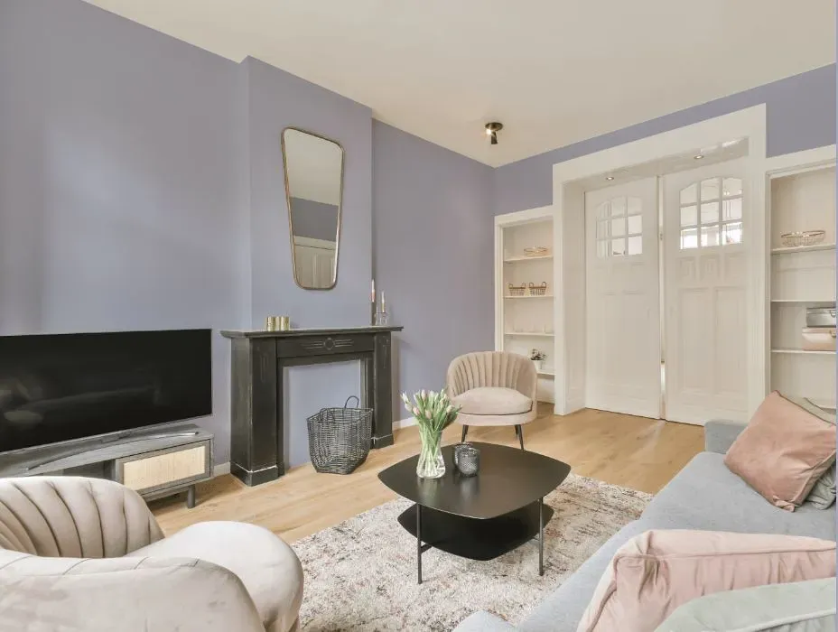 Behr Lavender Honor victorian house interior