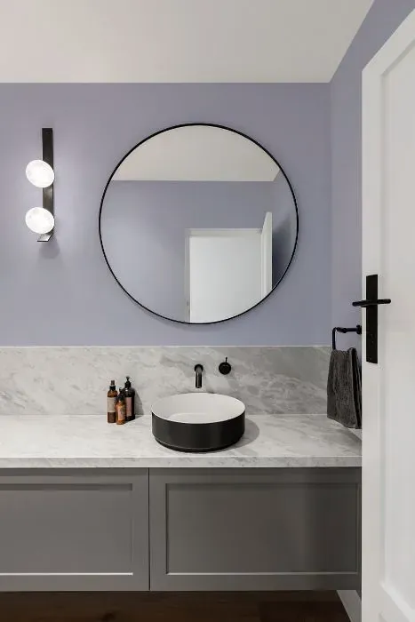 Behr Lavender Honor minimalist bathroom